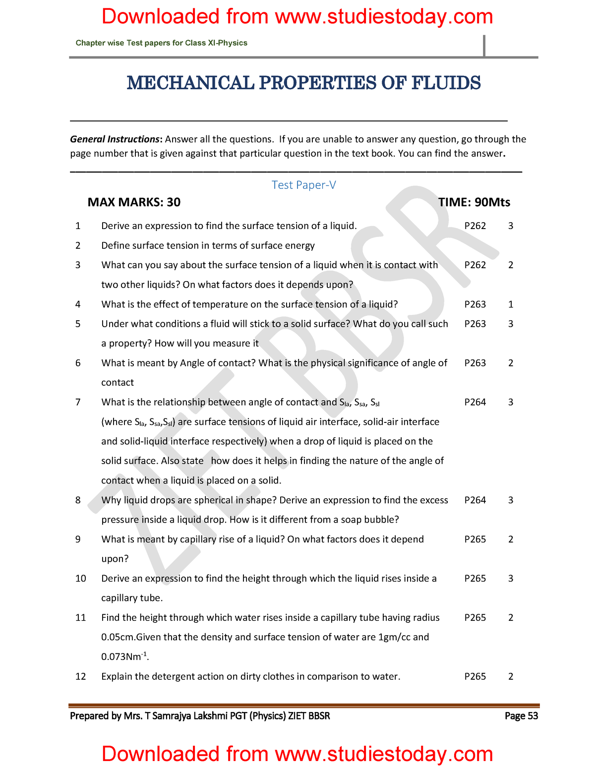 cbse-class-11-physics-mechanical-properties-of-fluids-worksheet-set-e-most-important-questions