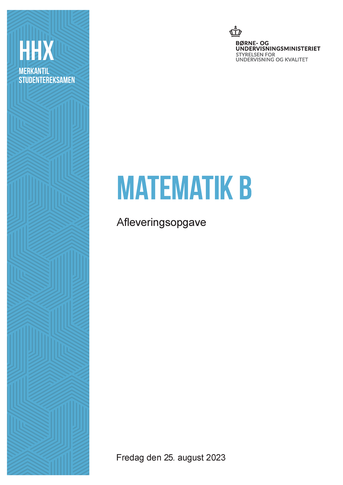 Afleveringsopgave - Bare Opgave For Mat I 2.g - HHX MERKANTIL ...