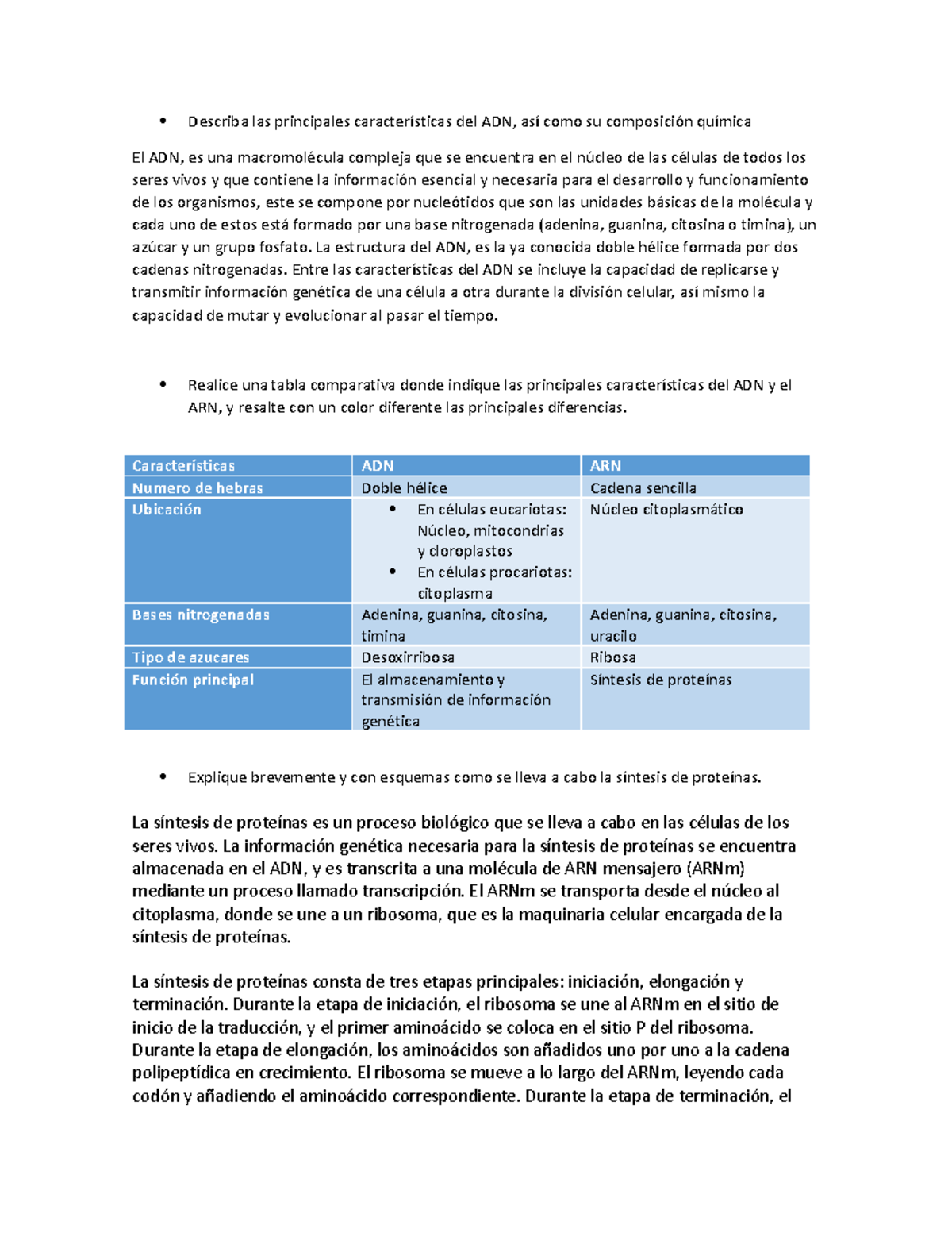 ADN Genetica - Describa Las Principales Características Del ADN, Así ...