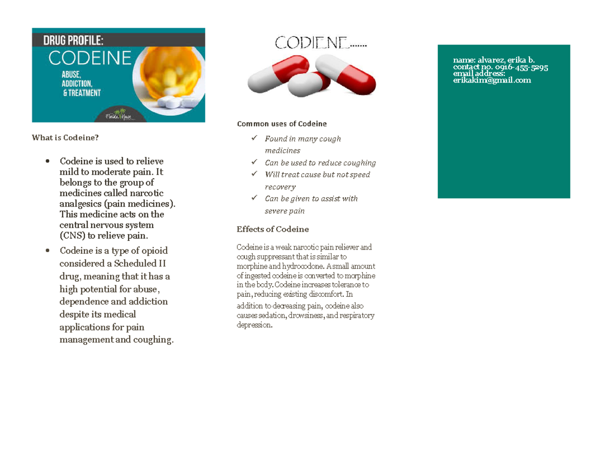 What is Codeine - good - What is Codeine? Codeine is used to relieve ...