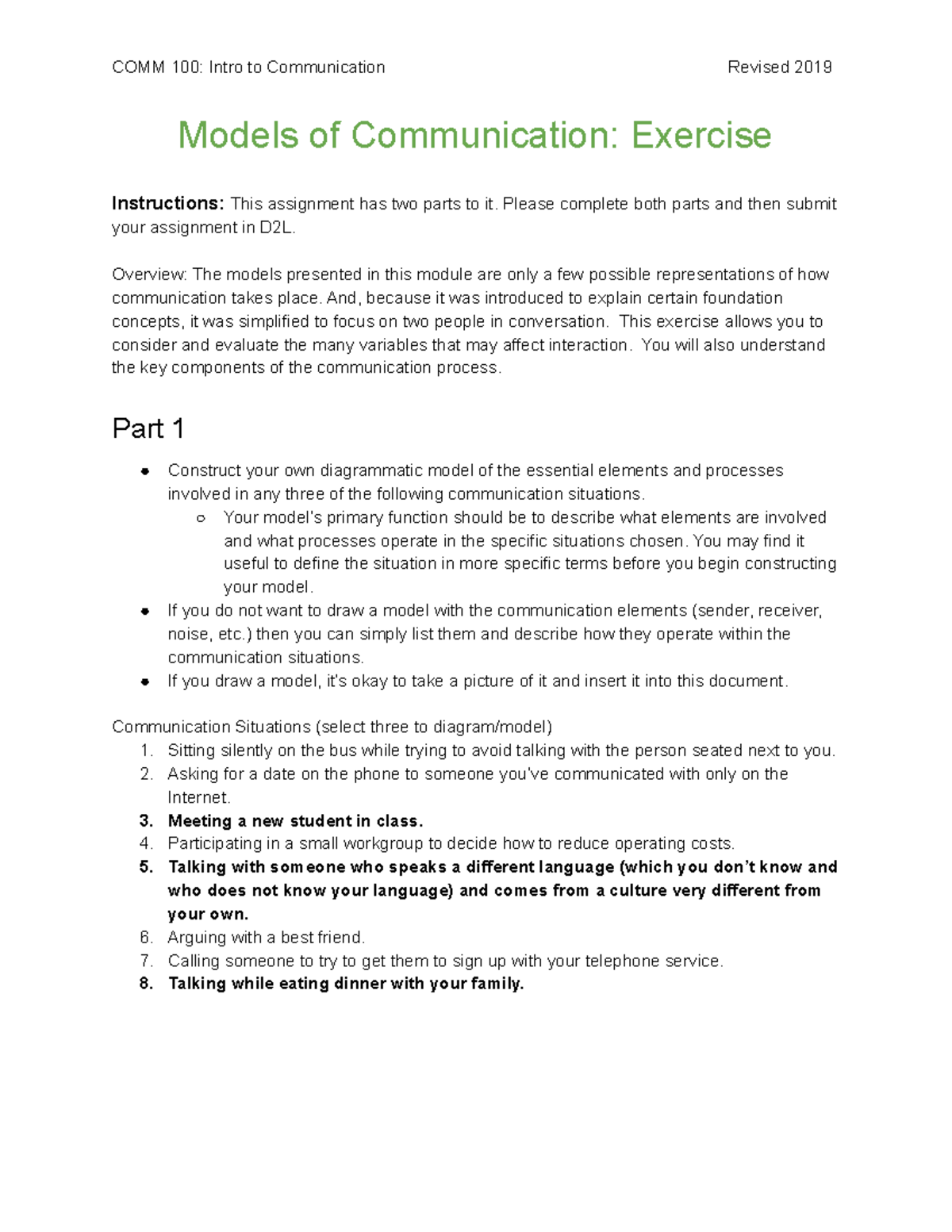 comm-100-models-of-communication-exercise-comm-100-intro-to