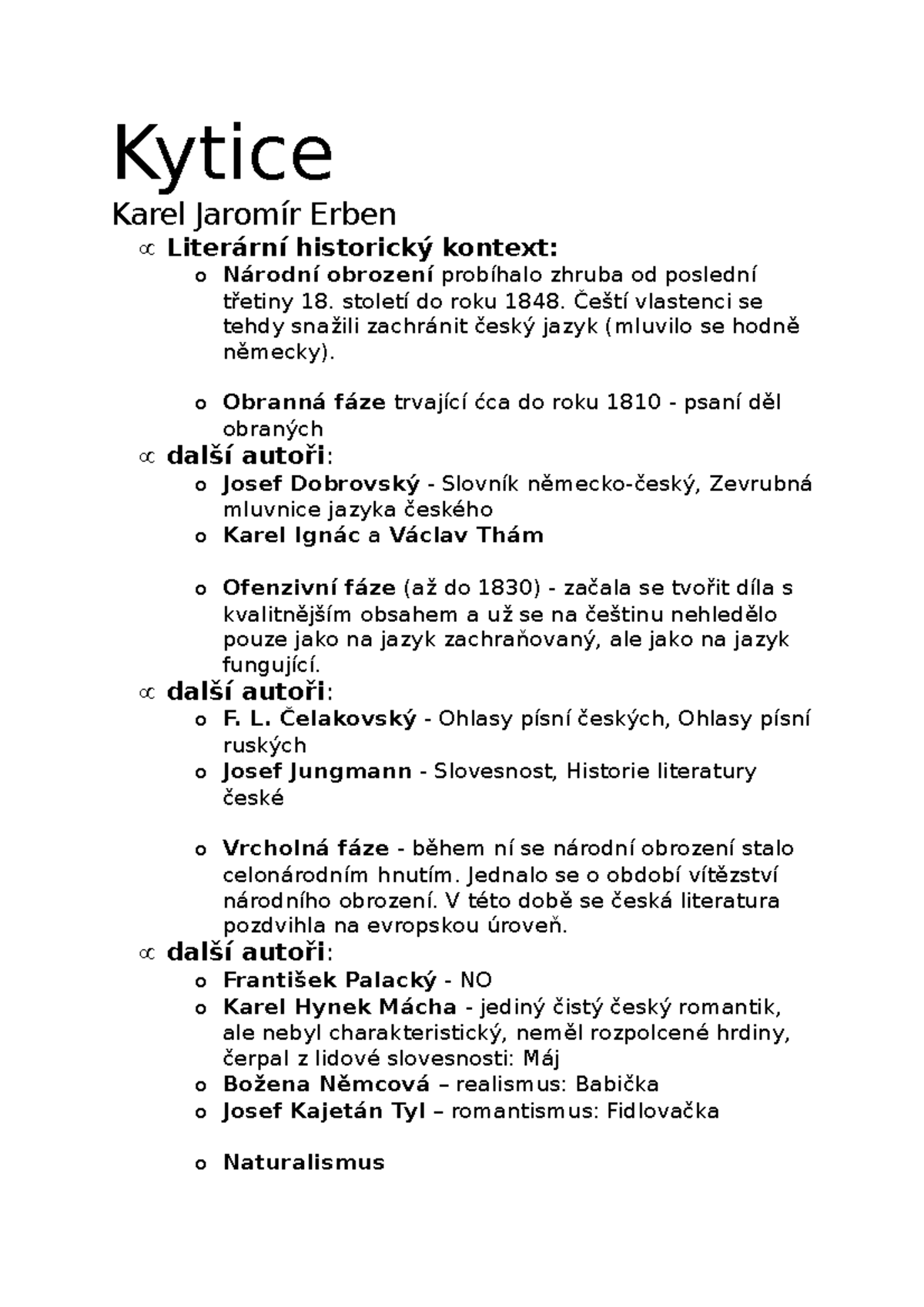 Kytice - LITERATURE IS LOVE - Kytice Karel Jaromír Erben μ Literární ...