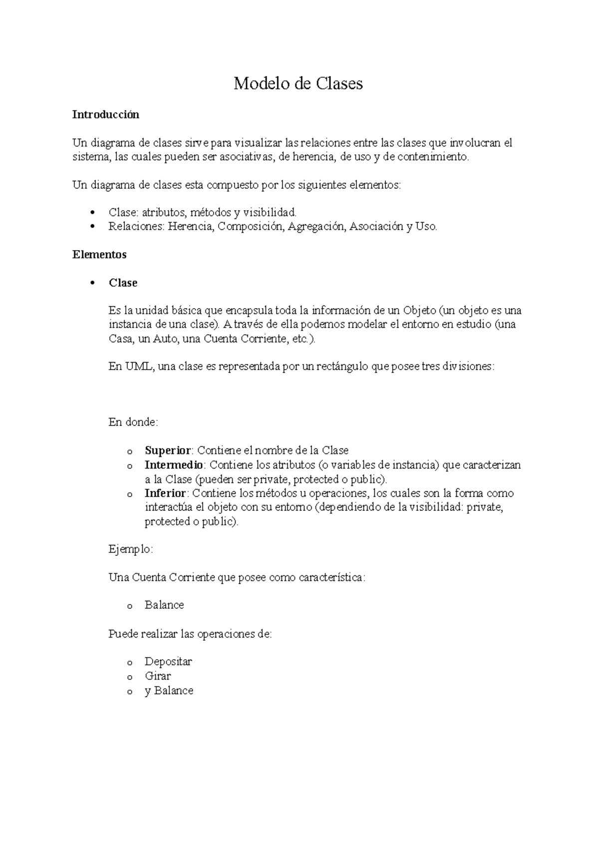 Tutorial de UML - Modelo de Clases - Modelo de Clases Un diagrama de ...