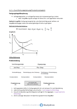 AltklausurProLo2019 - Produktion Und Logistik - Studocu
