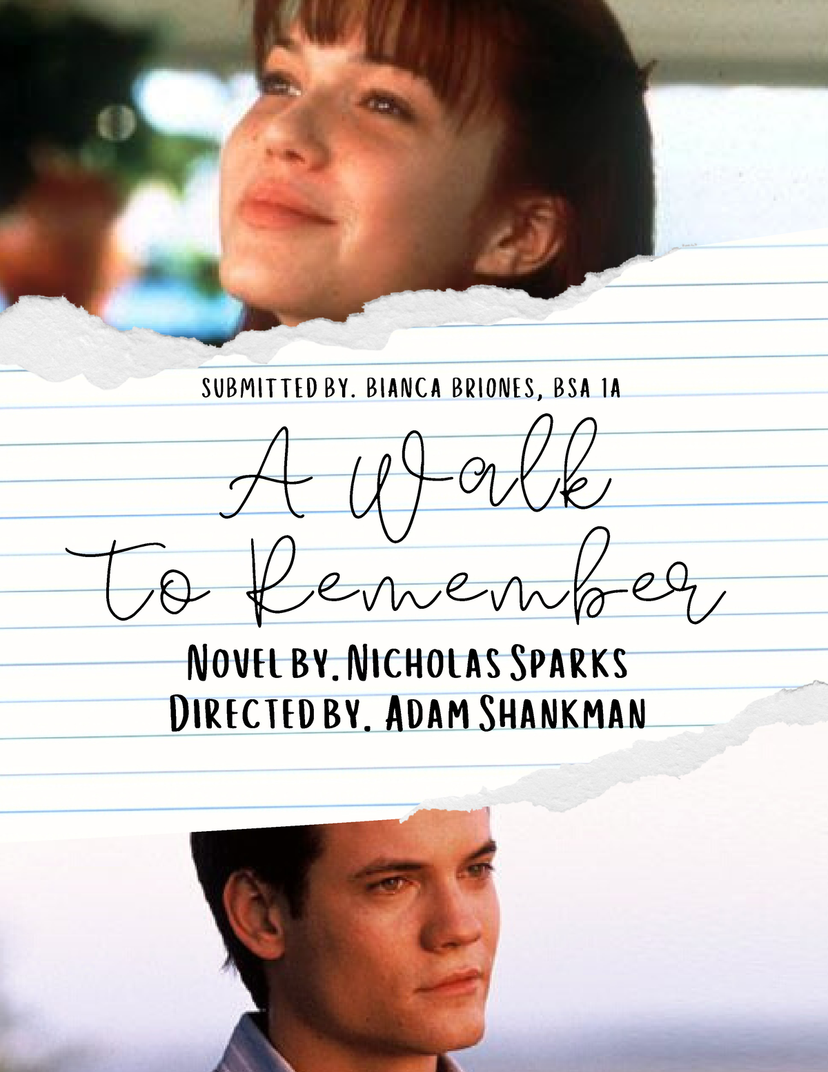 a walk to remember book review essay