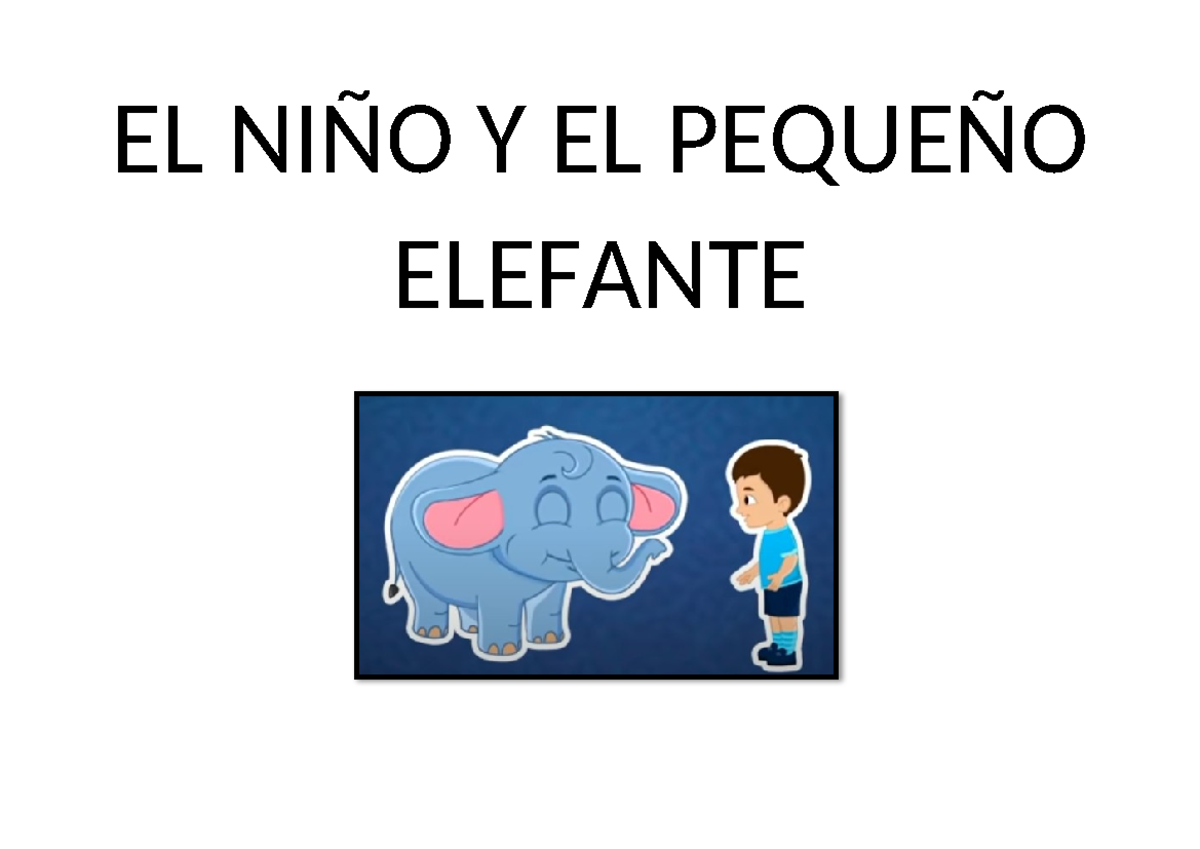 660924731 EL NINO Y EL Pequeno Elefante - EL NIÑO Y EL PEQUEÑO ELEFANTE ...