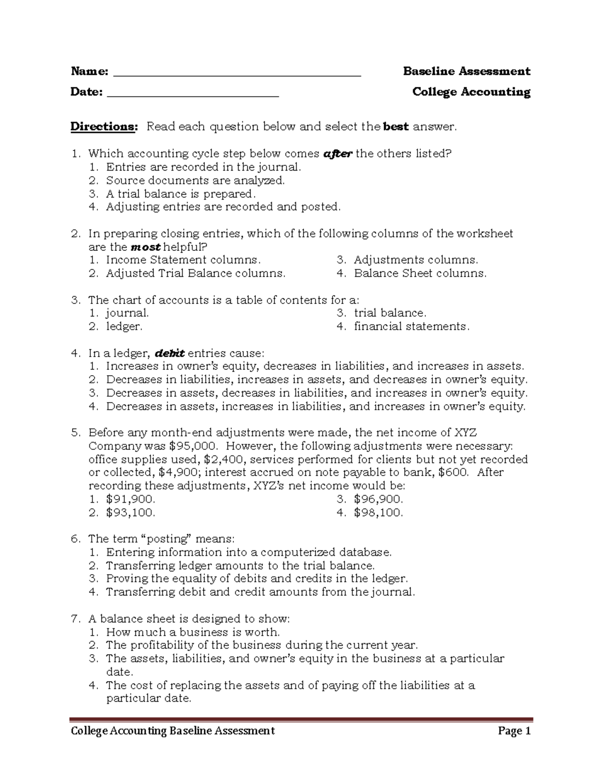 baseline-assessment-college-accounting-name