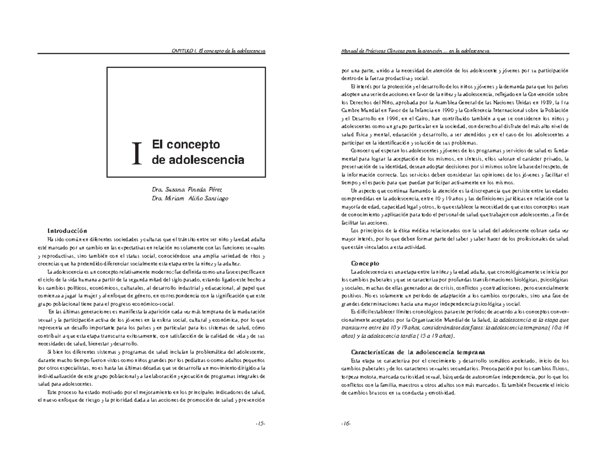 Lectura Concepto De La Adolecencia Hacer Resumen El Concepto De Adolescencia Dra Susana 9394