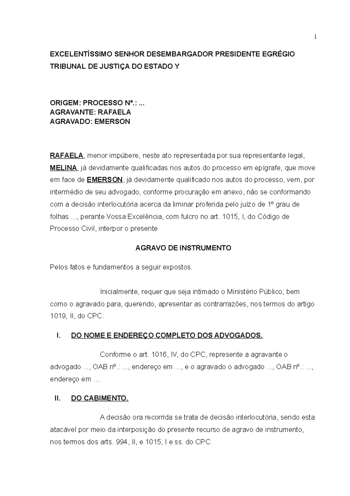 01 - Agravo - de - Instrumento - Ajg, PDF, Advogado