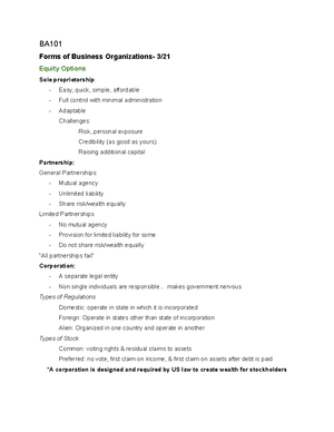 BA 101- Midterm 2 Practice-KEY - BA 101- Midterm 2 Practice Q’s What ...