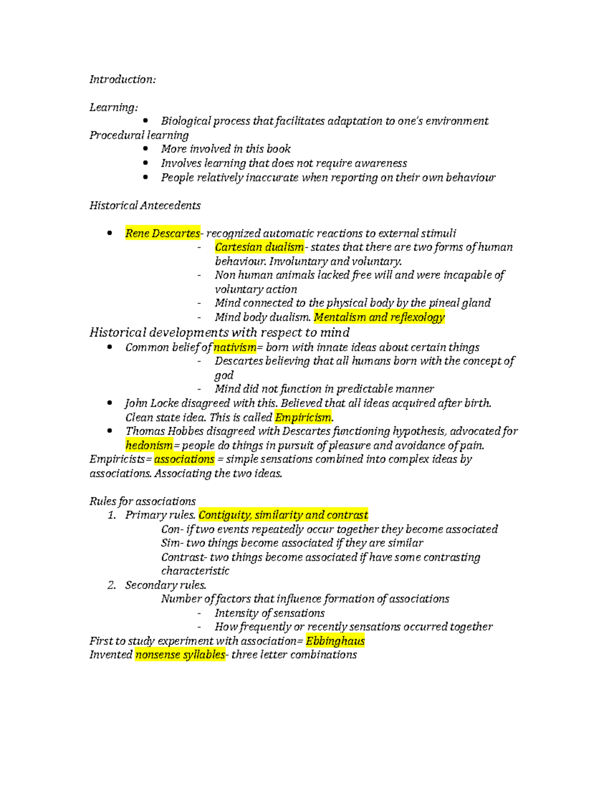 Summary - lecture Week 1 - Chapter 1 - Introduction: Learning ...