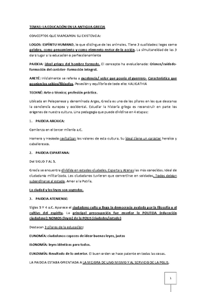TEMA 1: La educación en la antigua Grecia - HISTORIA DE LA EDUCACIÓN ...