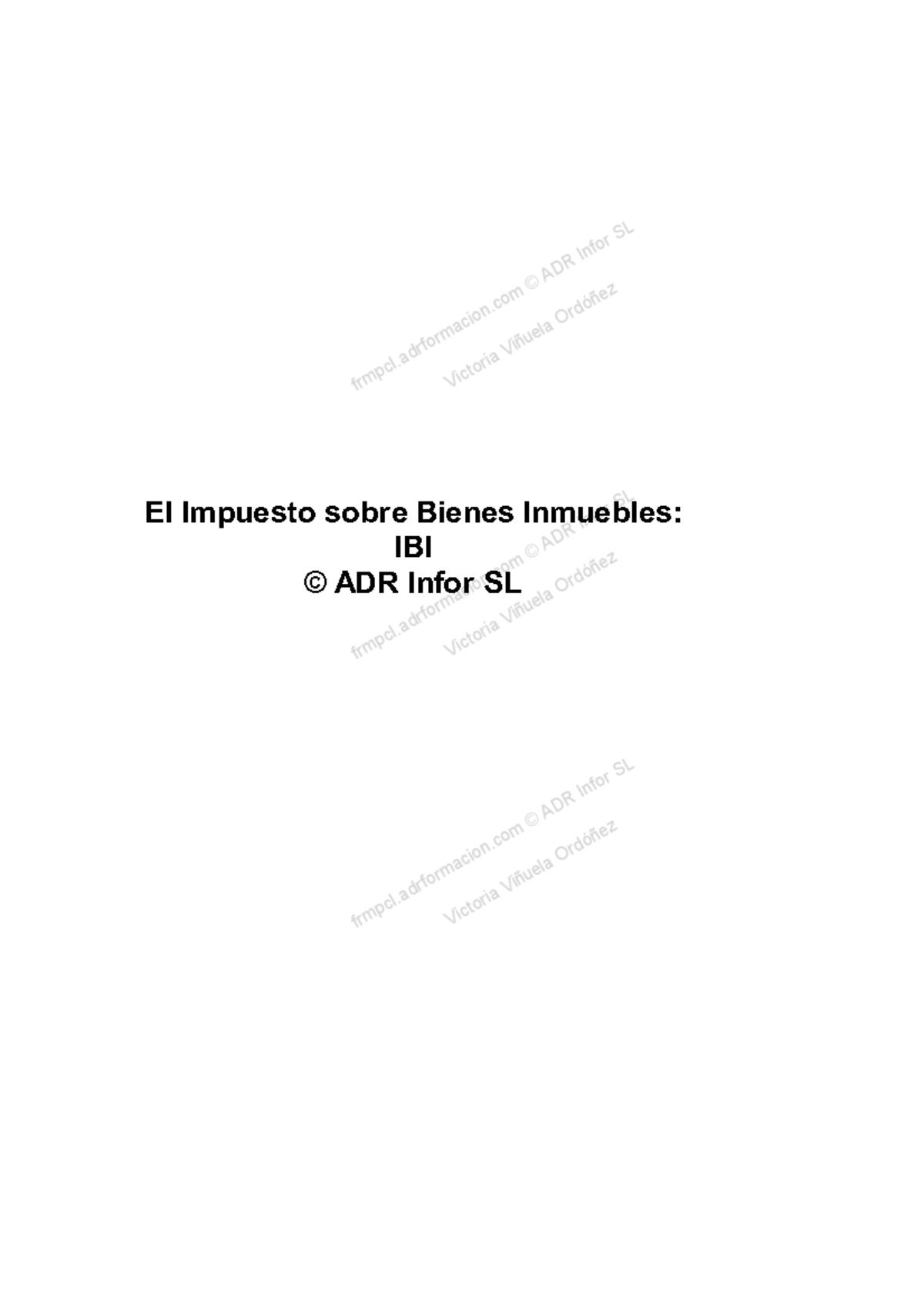 03El Impuesto Sobre Bienes Inmuebles IBI - El Impuesto Sobre Bienes ...