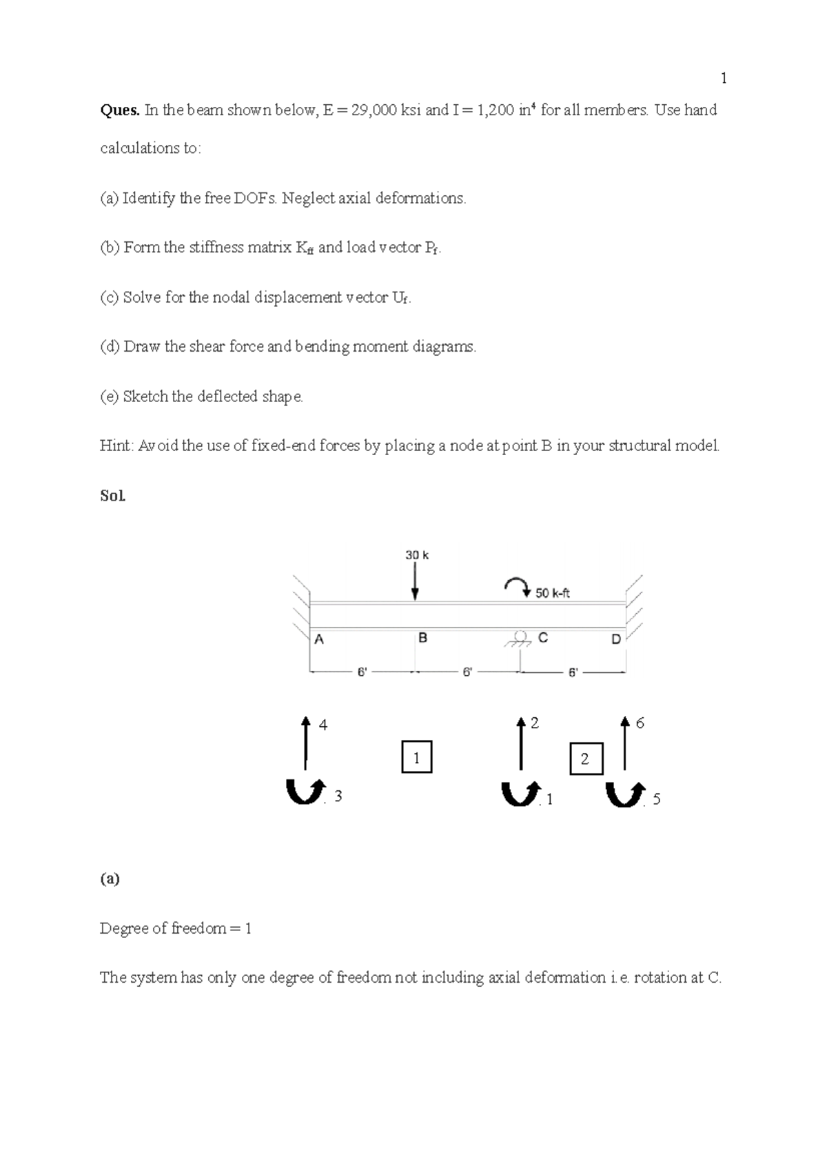 667351 1681336 1 tm c civil-engineering-1400 - Ques. In the beam shown ...