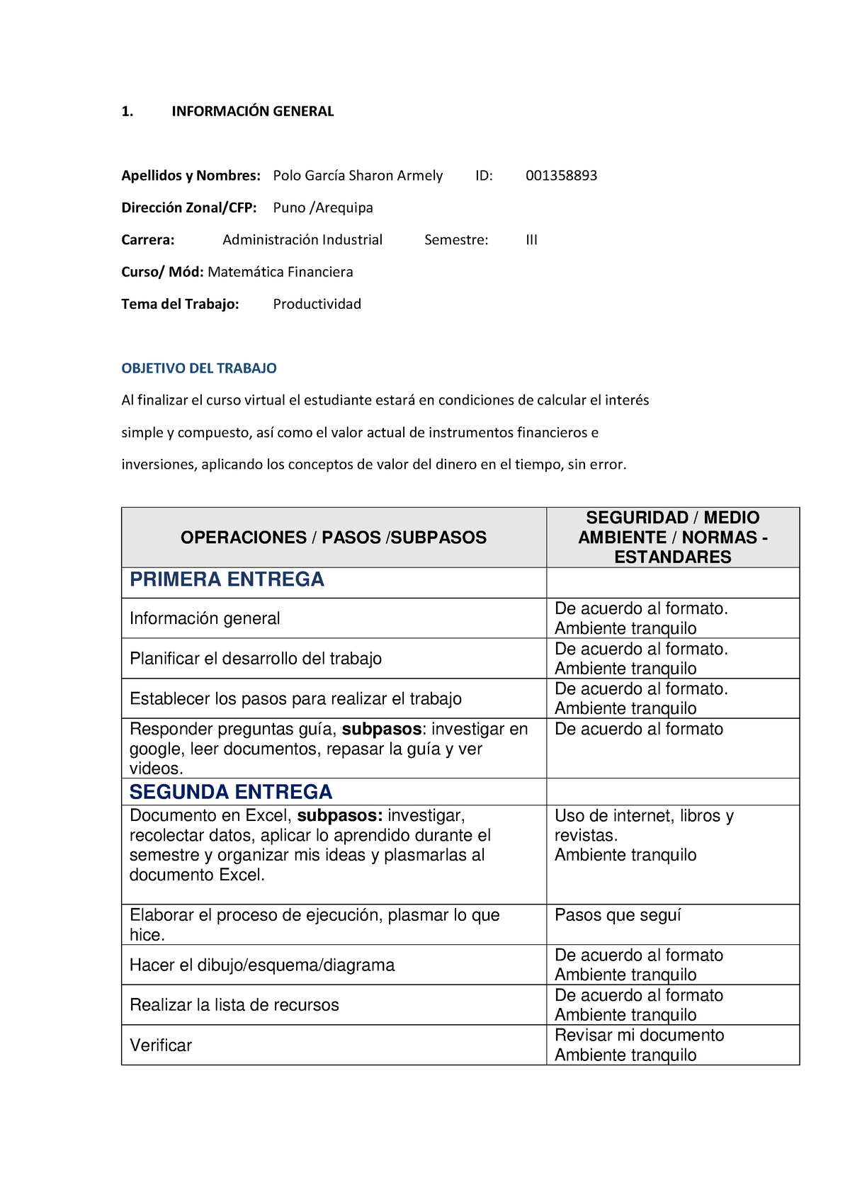 Tr2 Matematica - Resultados - 1. INFORMACI”N GENERAL Apellidos Y ...