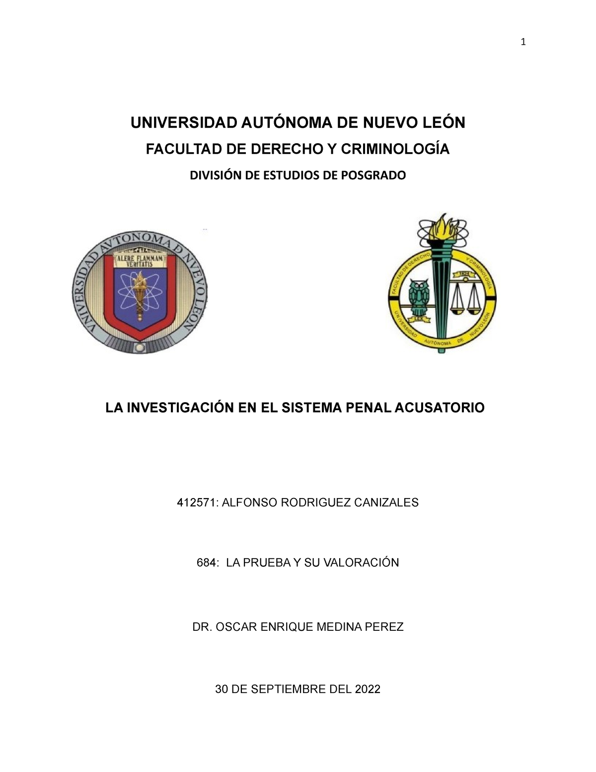 LA Investigación EN EL Sistema Penal Acusatorio (Recuperado ...