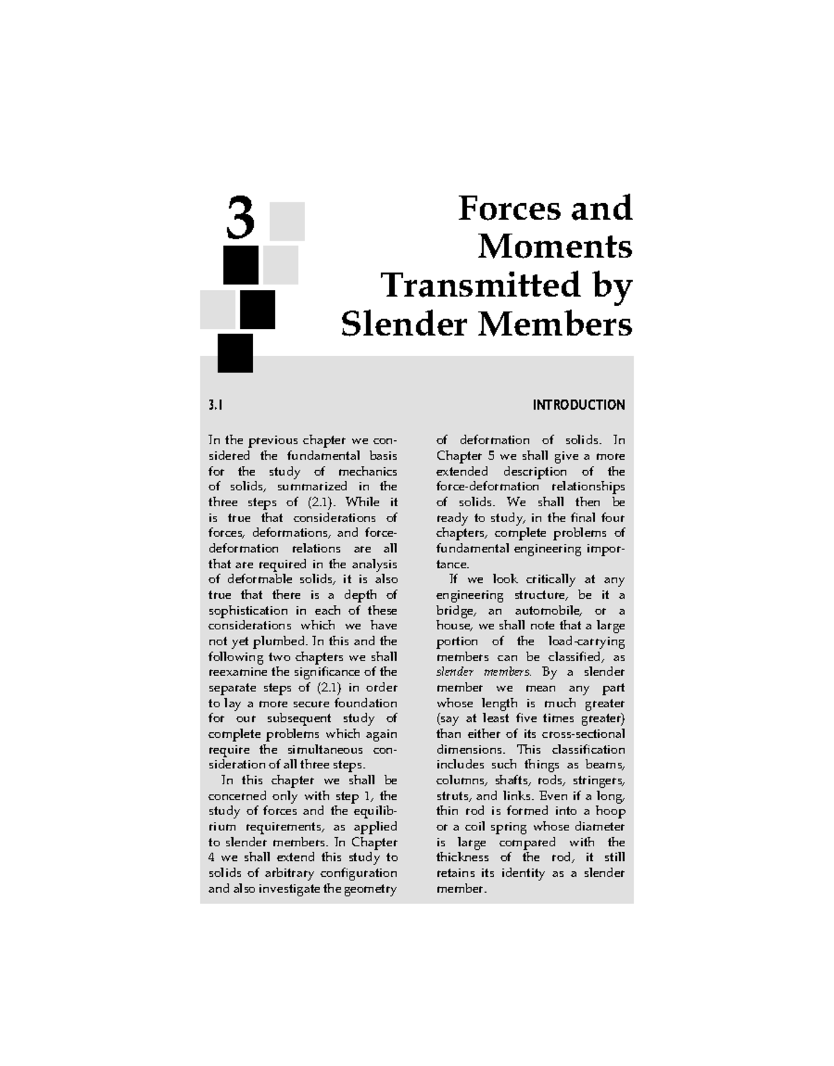 Chapter 3 ES221 - Forces and Moments Transmitted by Slender Members 3 ...
