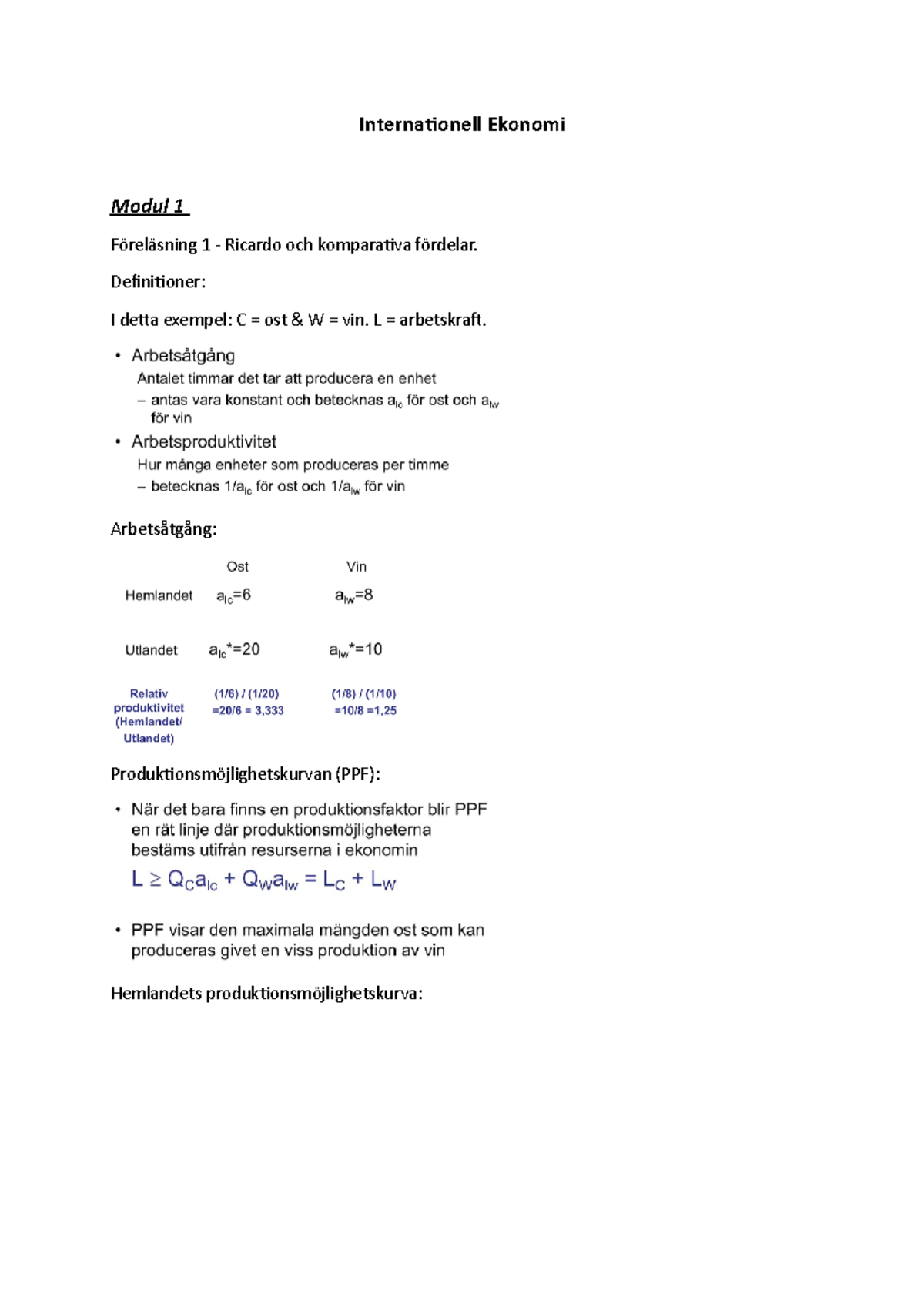 Internationell Ekonomi Lund Universitet - Internationell Ekonomi Modul ...