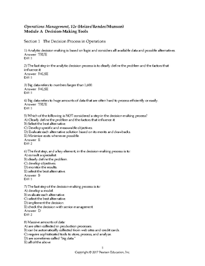 Chapter 12 - Operations Management, 12e (Heizer/Render/Munson) Chapter ...