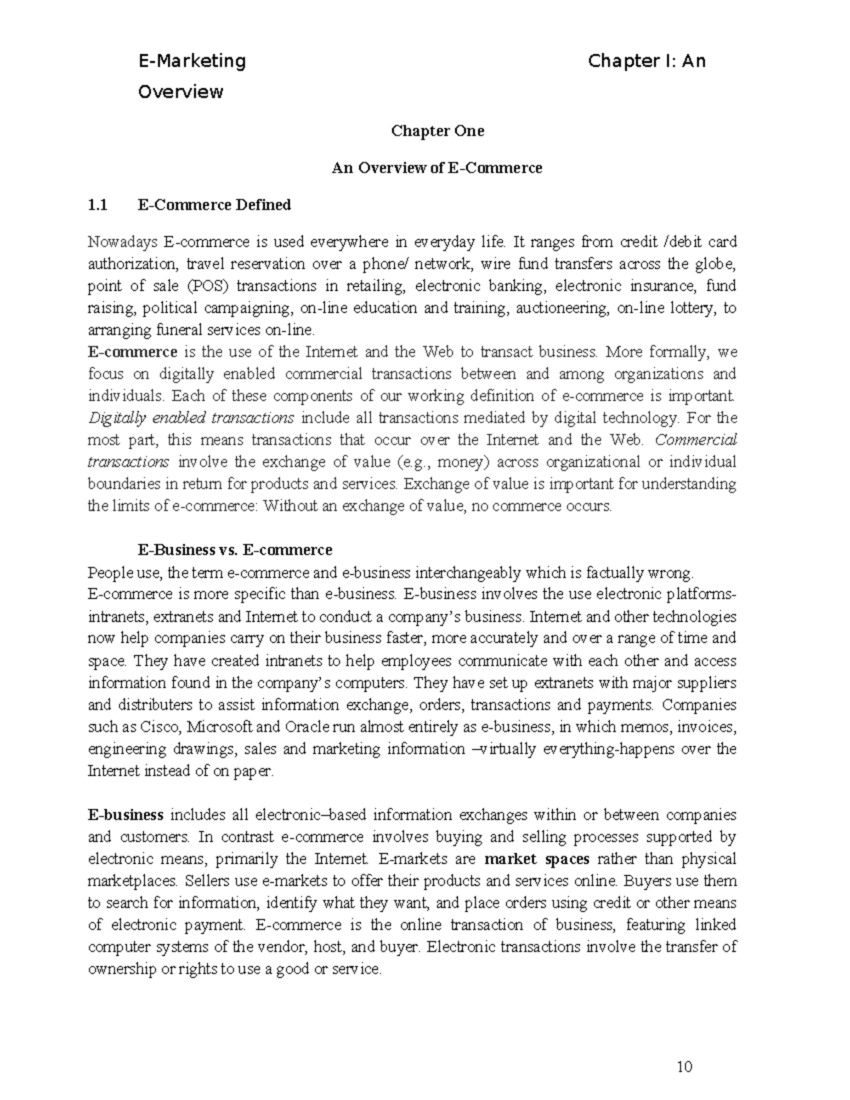 Ch-1 - important for student take thise course - Overview Chapter One ...