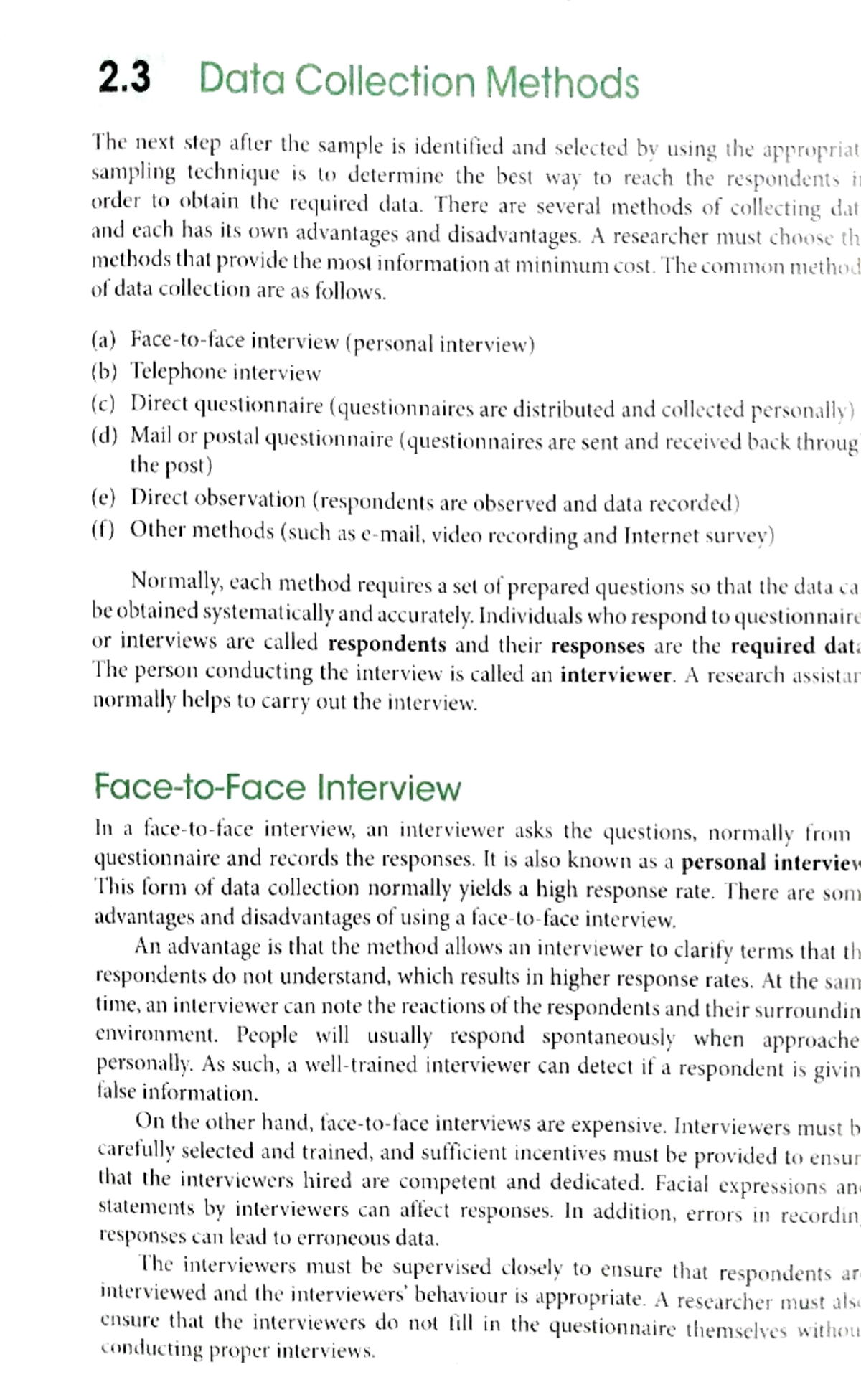 What Is Interview Method Of Data Collection In Research