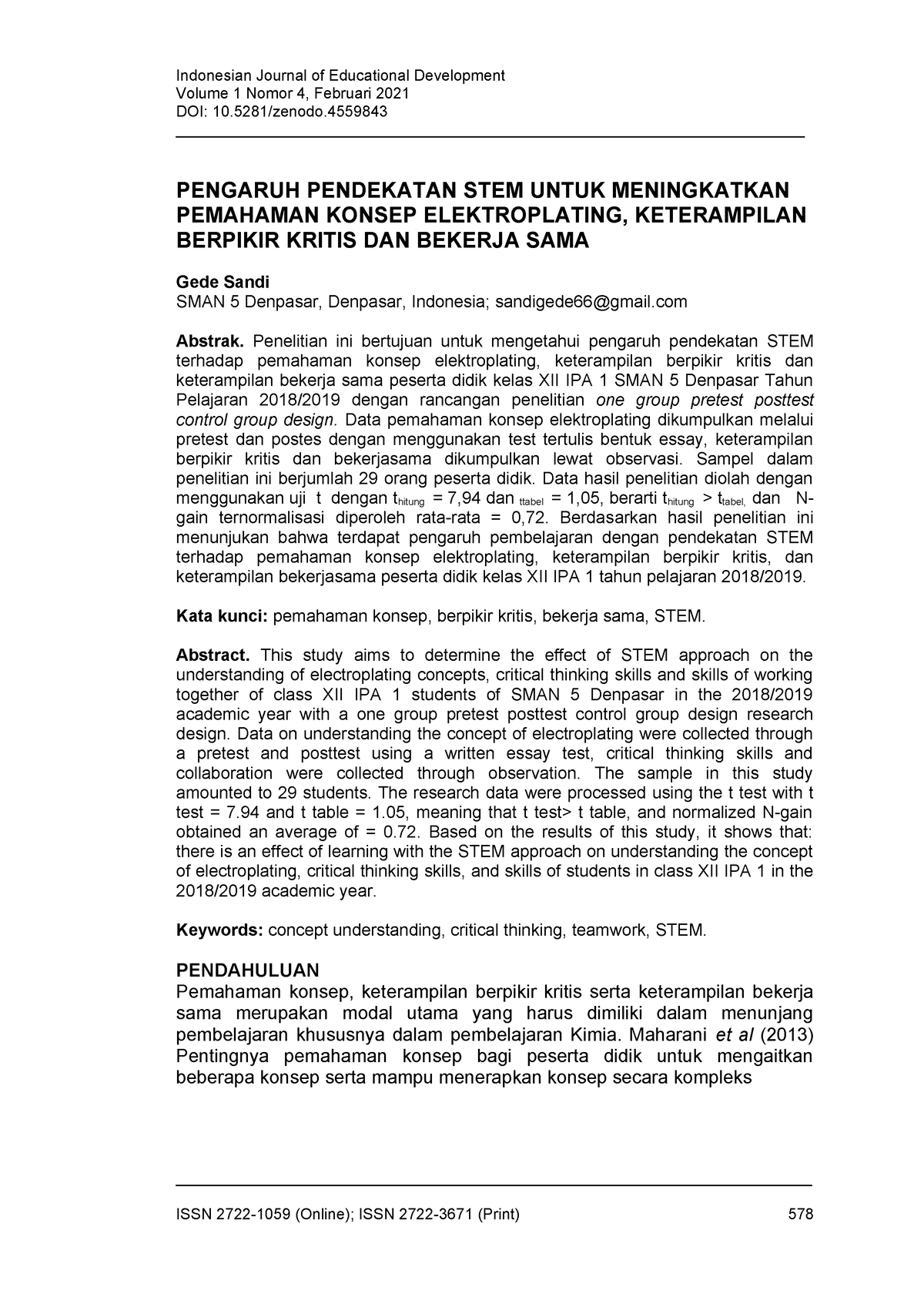 indonesian journal of educational review