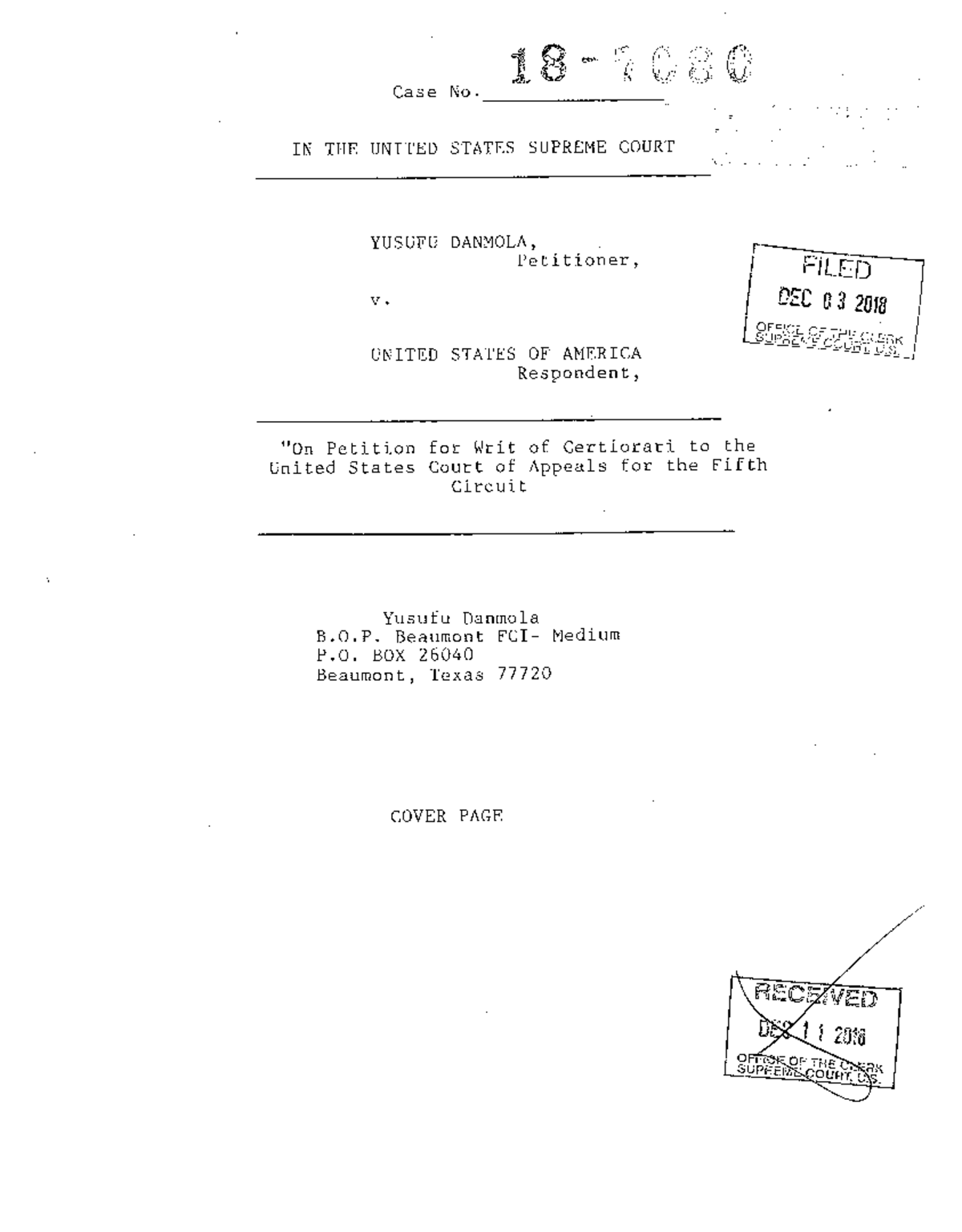 possession of a firearm by felon - Q / Case No.________________ IN THE ...