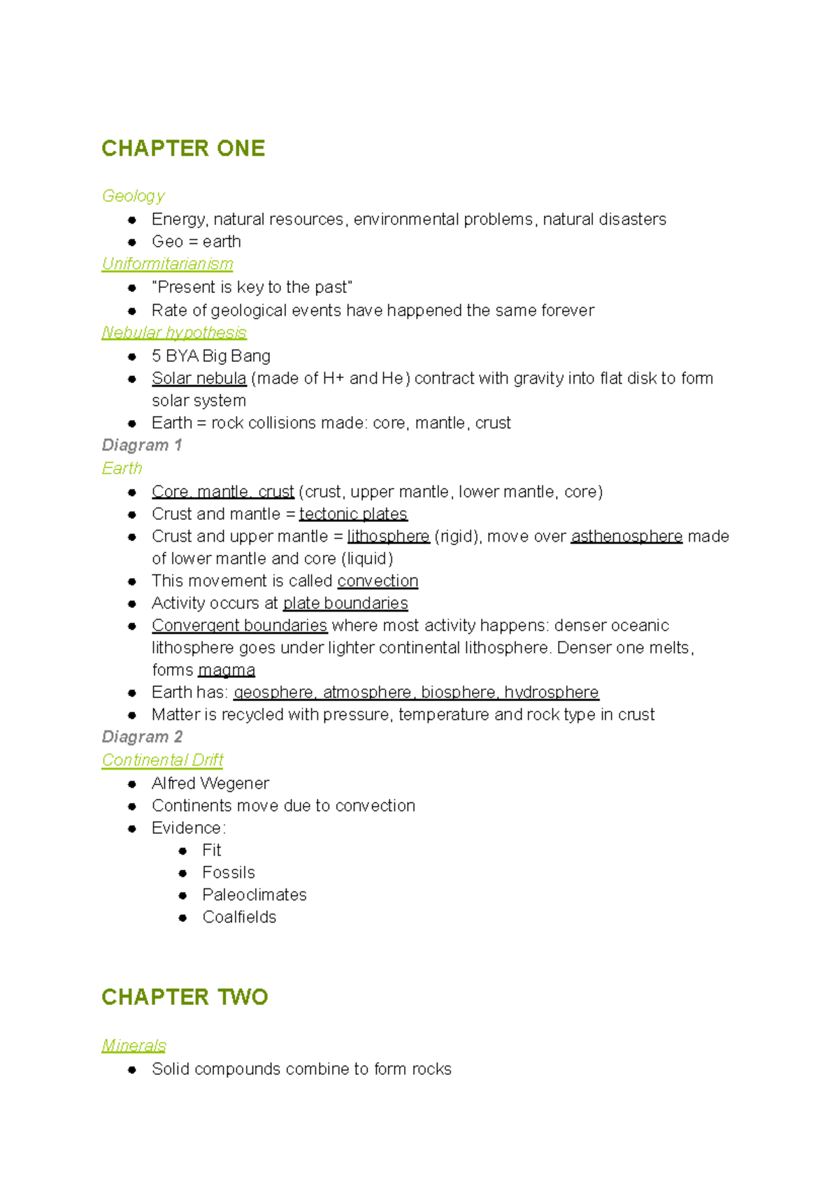Chapter ONE - Geography 2430A/B - UWO - Studocu