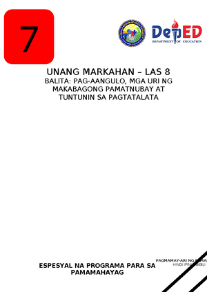 SPJ-4th Quarter-LAS-5 - 1 7 PAGMAMAY-ARI NG PAMAH HINDI IPINAGBIBILI ...