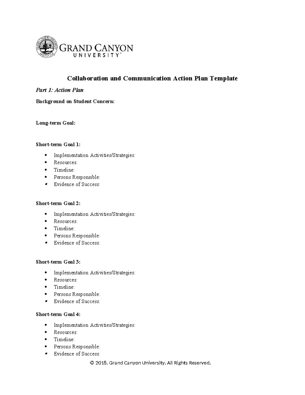SPD-521 T5-Action Plan Template - Collaboration and Communication ...