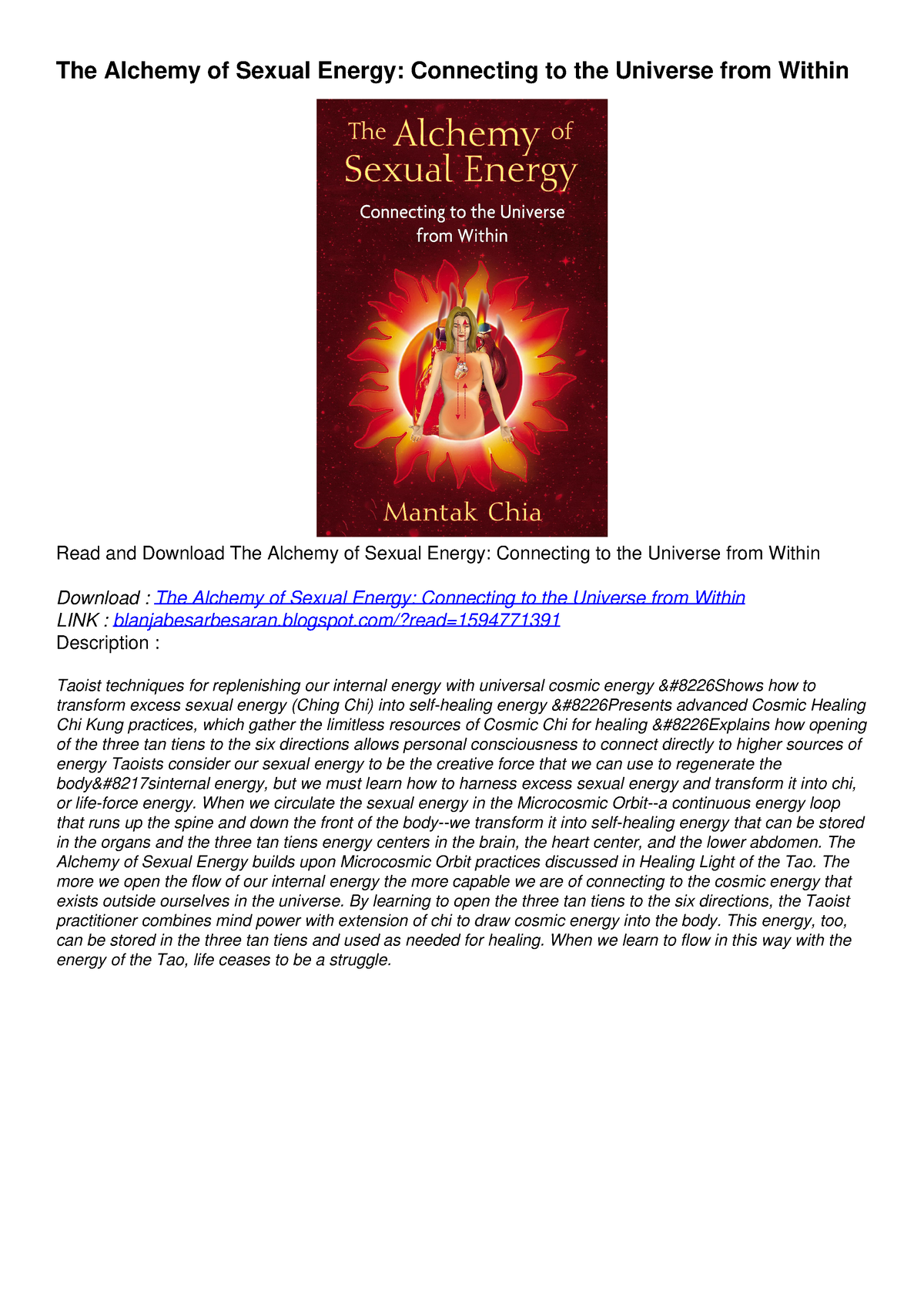 Pdf Read Free The Alchemy Of Sexual Energy Connecting To The 8187