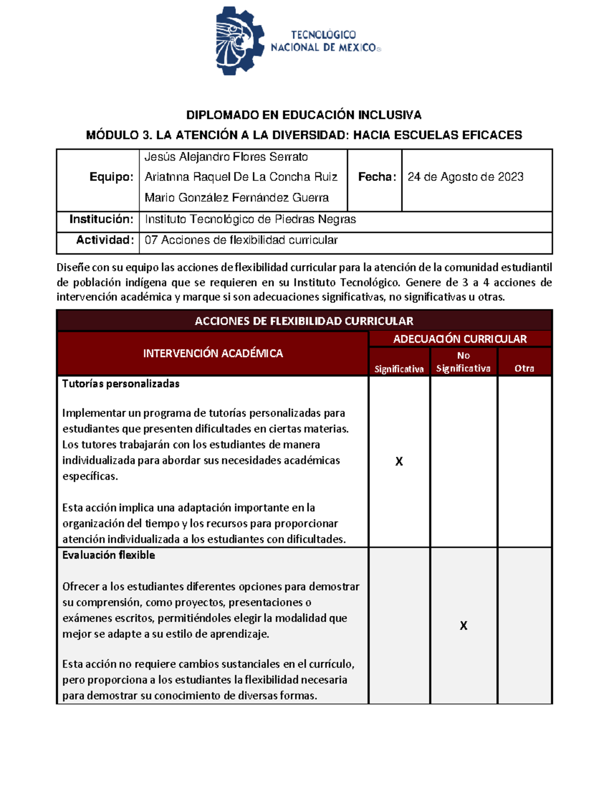 atencion a la diversidad - DIPLOMADO EN EDUCACIÓN INCLUSIVA MÓDULO 3 ...