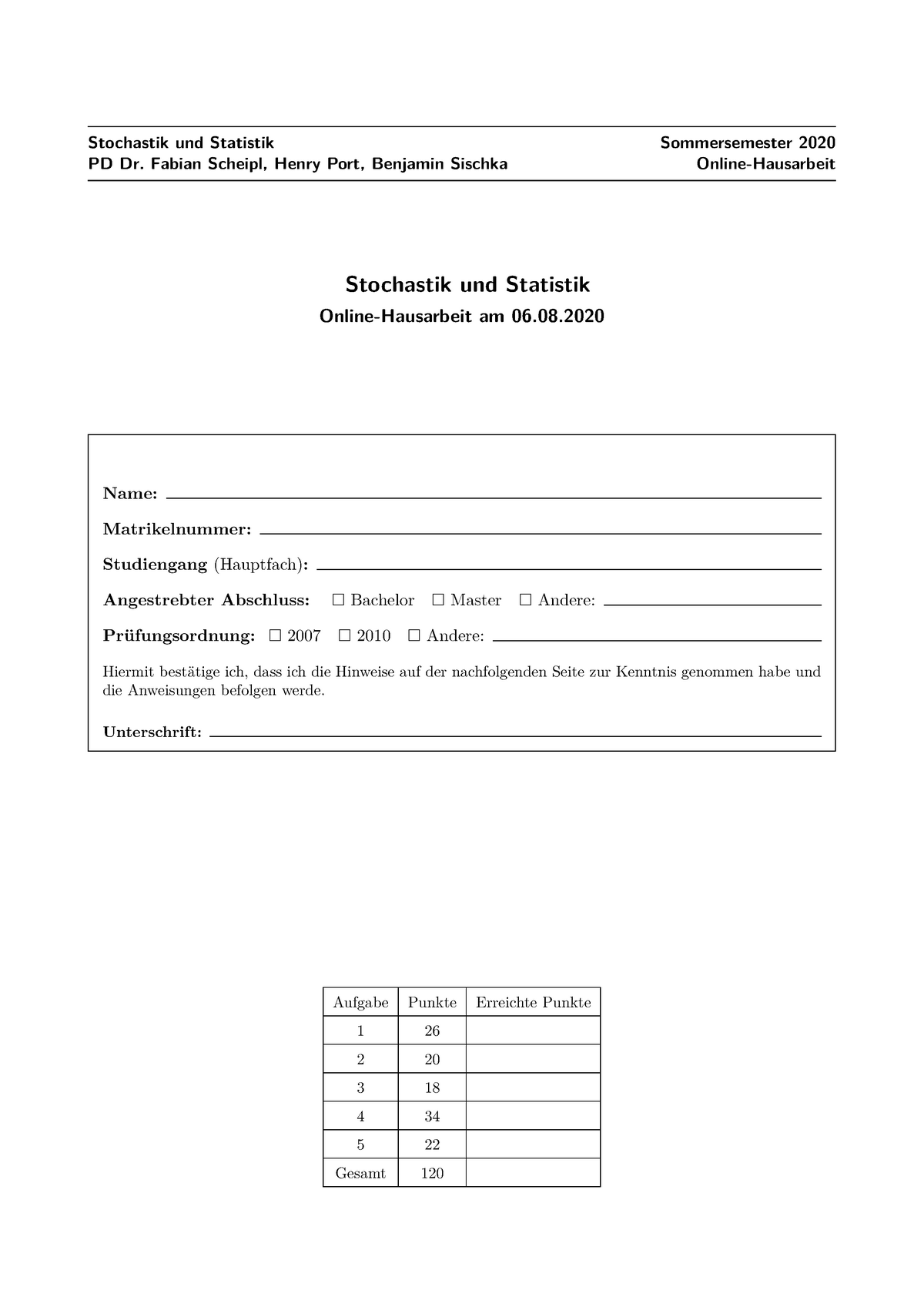 2020-ss-stochastik Statistik-scheipl-1 Klausur - Mathematische ...