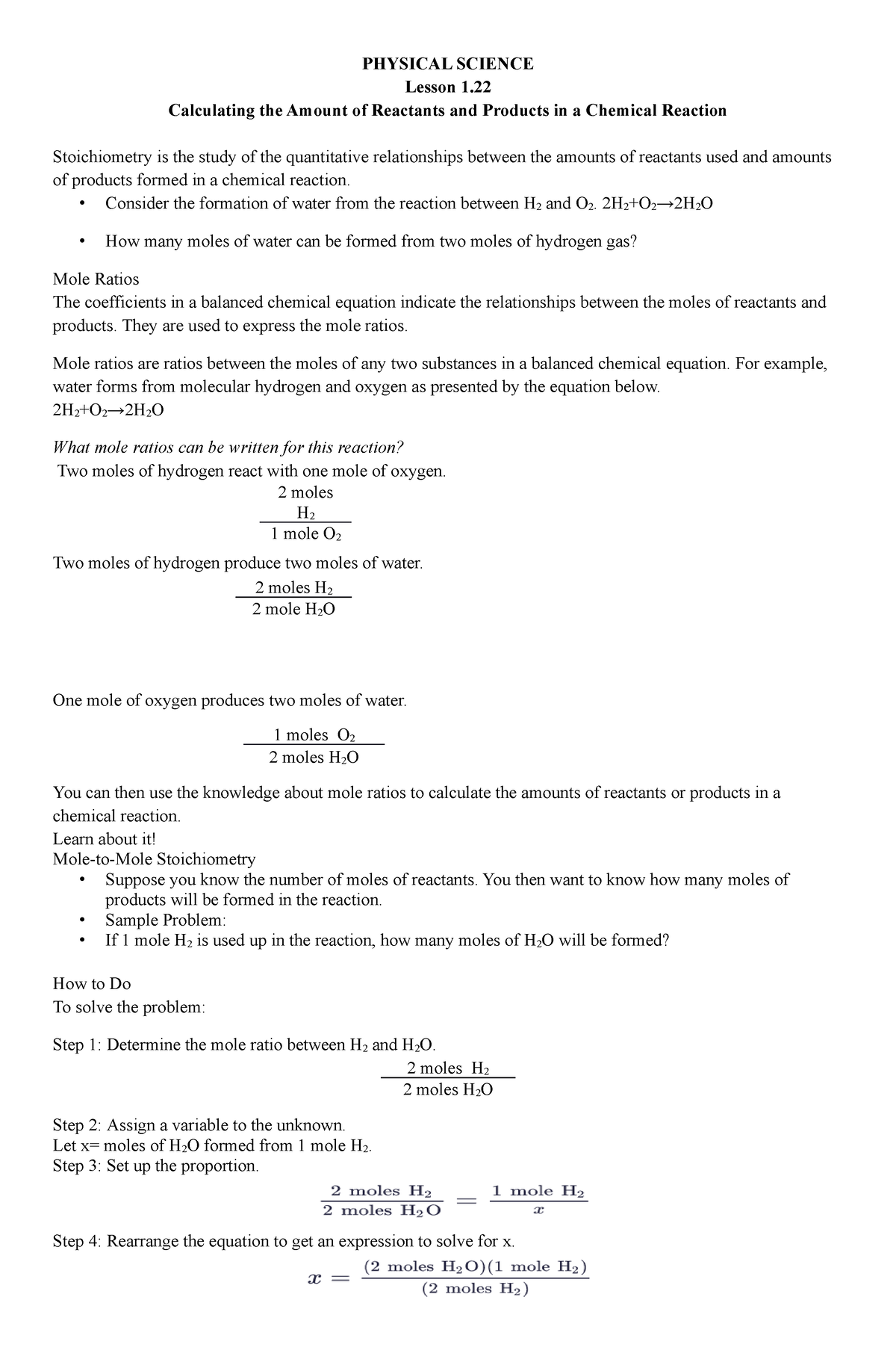 calculating-the-amount-of-reactants-and-products-in-a-chemical-reaction