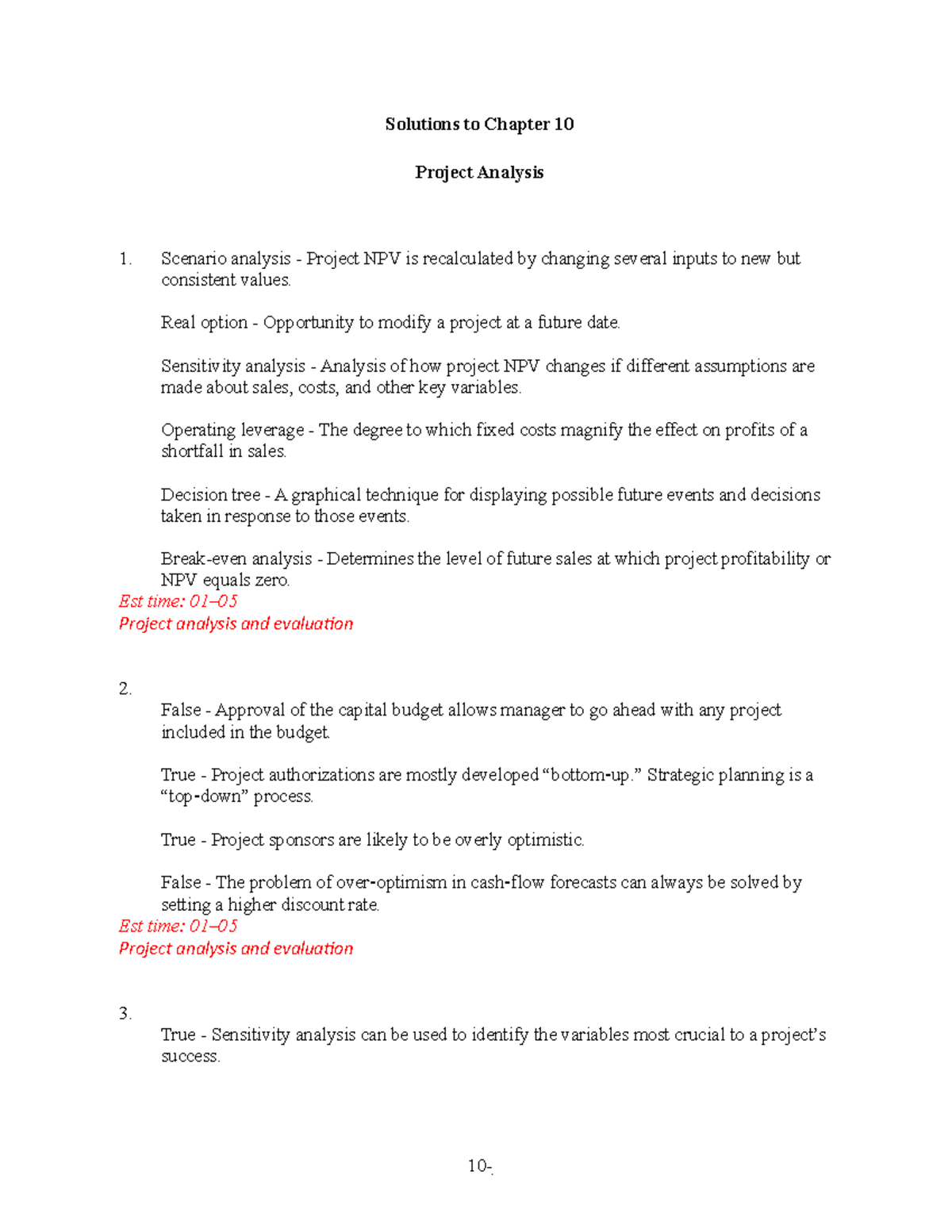 Solutions to Chapter 10 - Warning: TT: more functions defined than ...