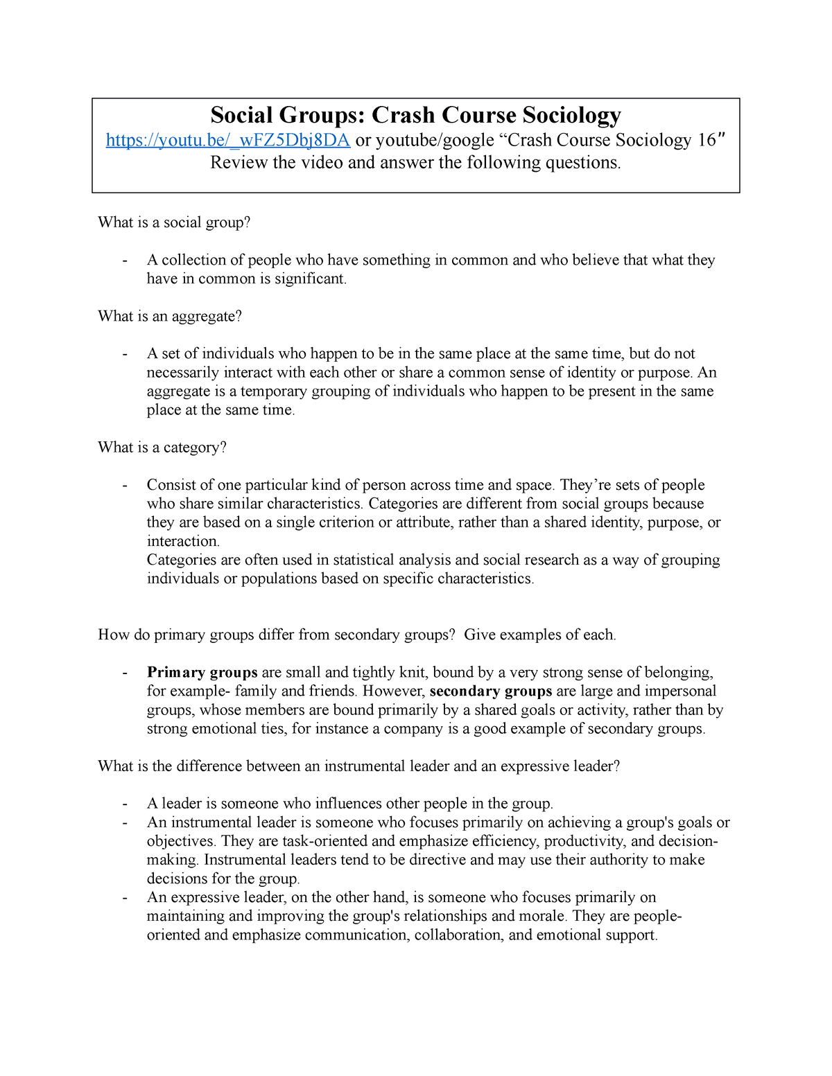 Grade 10 Science Exam Review