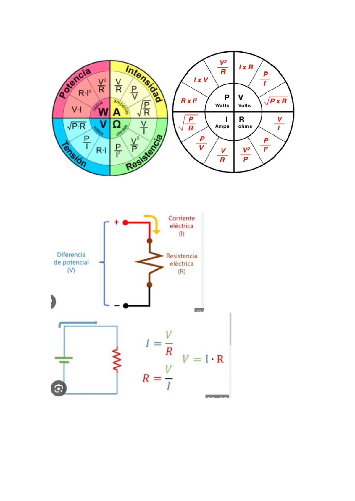 Formulas-ins - formulas apuntes - Electronica y electricidad - V2 1xR R ...