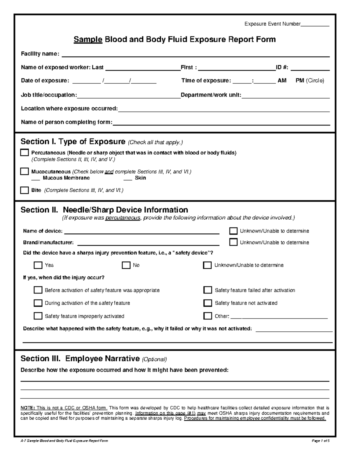 mas110-week-1-exposure-report-form-sample-blood-and-body-fluid