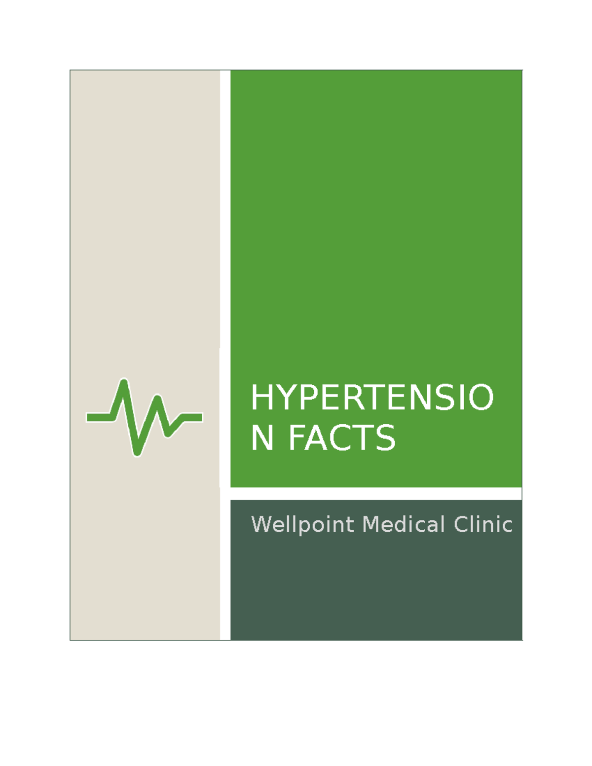 Support WD19 1-3a Hypertension - HYPERTENSIO N FACTS Wellpoint Medical ...