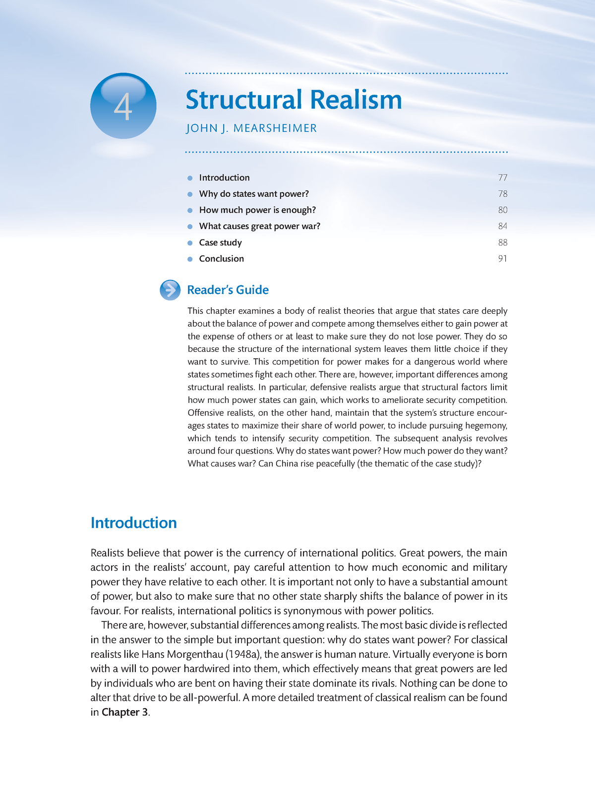 structural realism essay