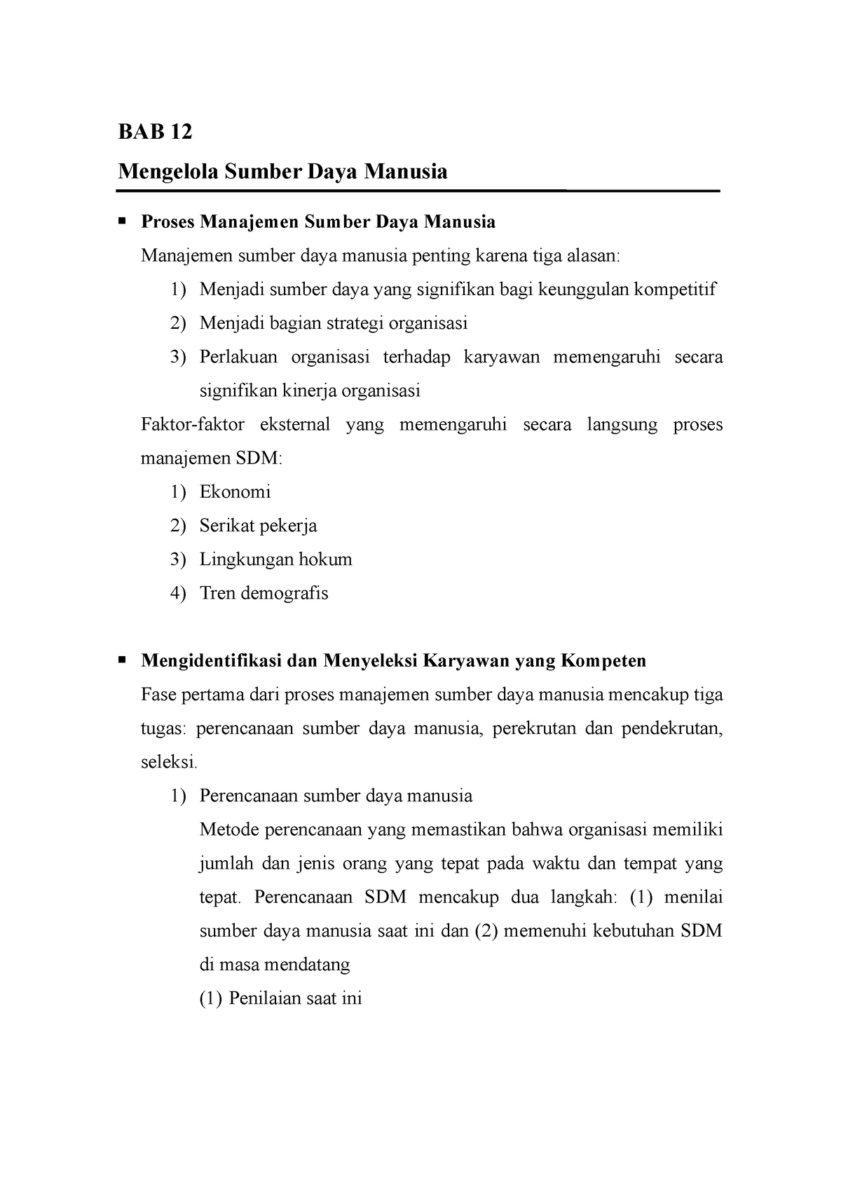 Bab 12 - Mengelola Sumber Daya Manusia - BAB 12 Mengelola Sumber Daya ...