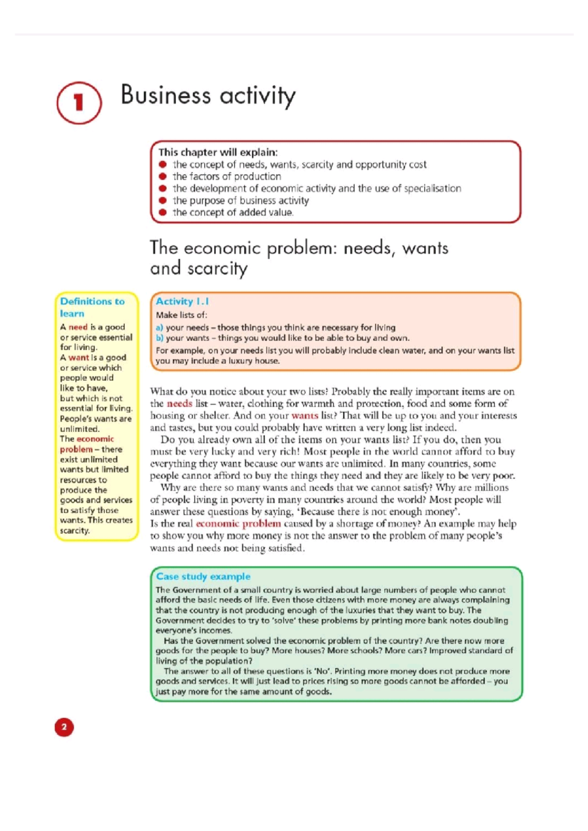 Business activity - Study material - Methodology Of Business Studies ...