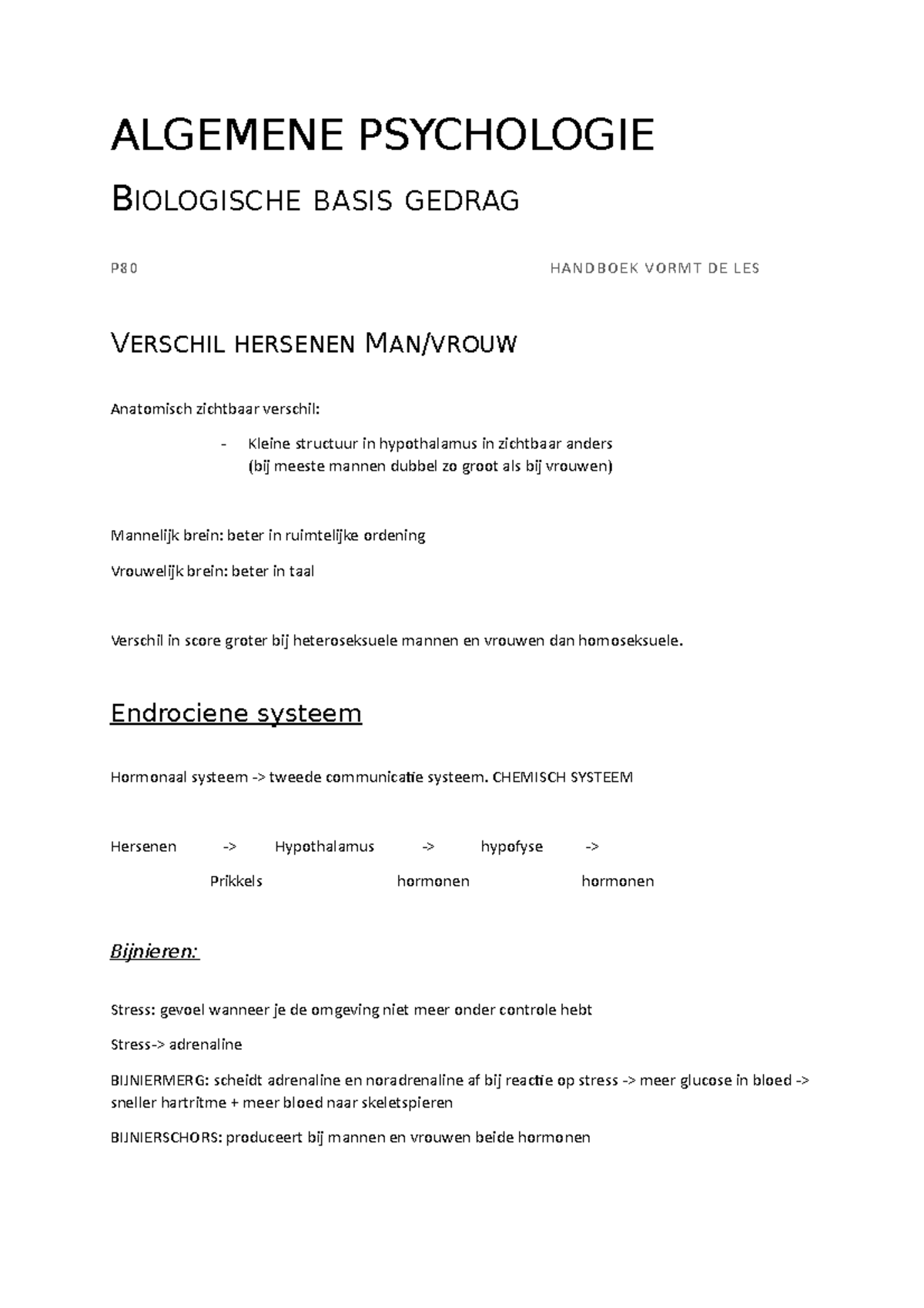 Algemene-Psychologie-Totale-Samenvatting - ALGEMENE PSYCHOLOGIE ...