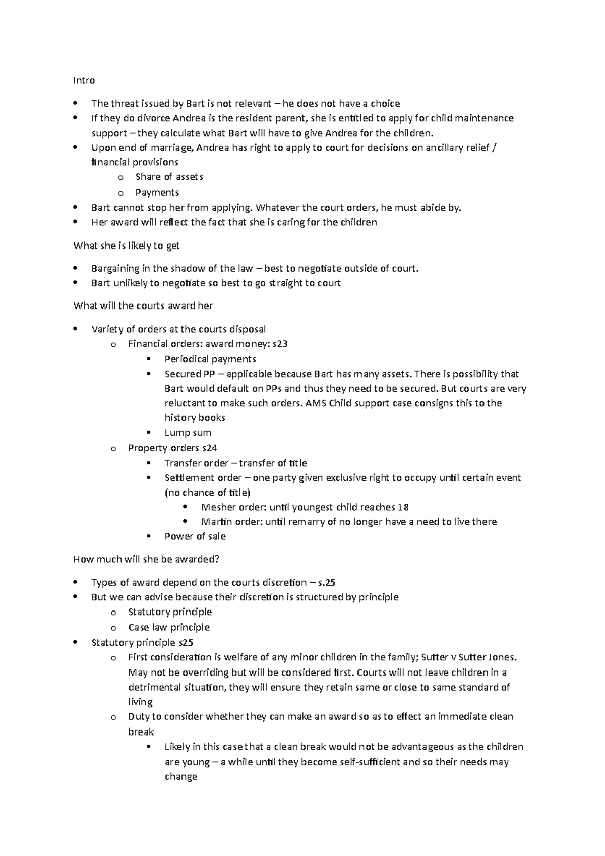 Problem Question Answer Financial provision - Intro The threat issued ...