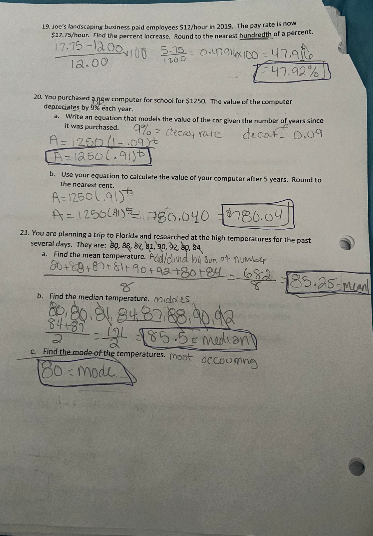 Document 6 - midterm review notes - MATH 123 - Studocu