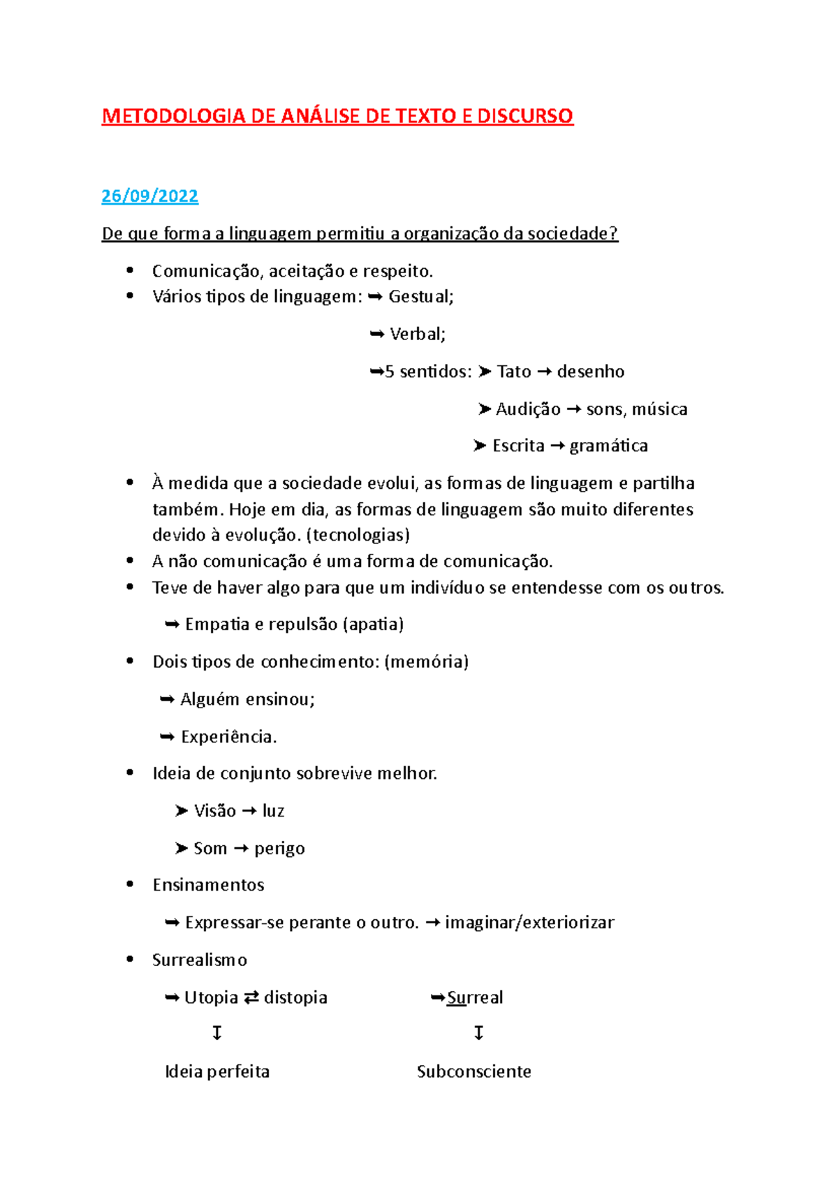 Texto E Discurso - Cópia - METODOLOGIA DE ANÁLISE DE TEXTO E DISCURSO ...