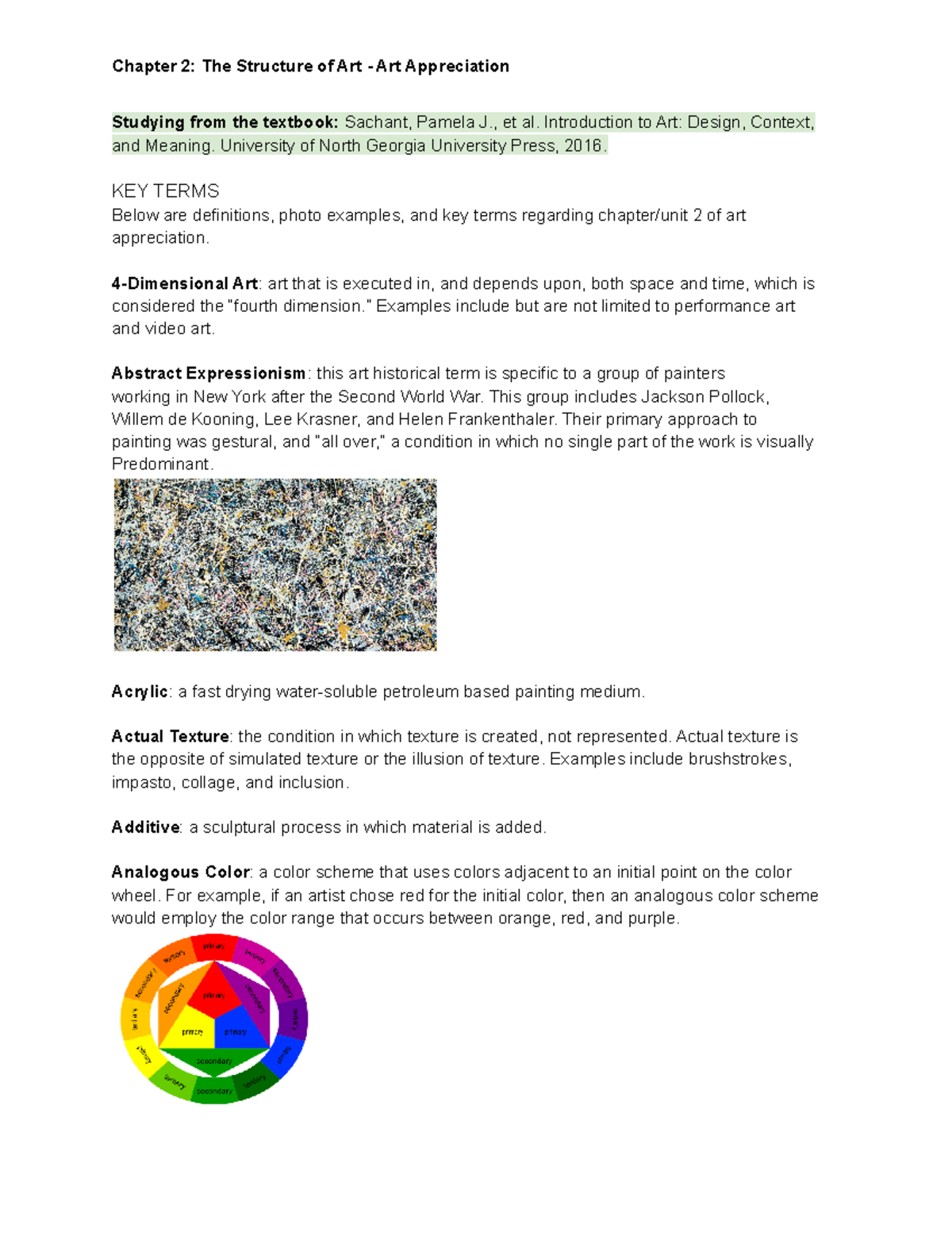 Chapter 2 The Structure of Art Art Appreciation Chapter 2 The