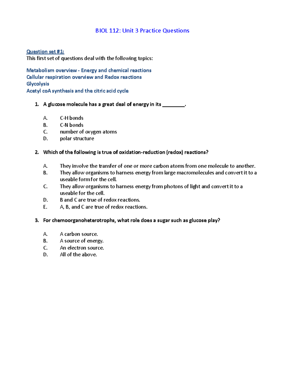 higher biology unit 3 essay questions