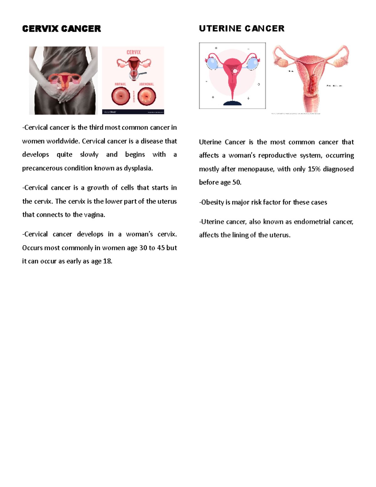 Cervix-uterine- Cancer - CERVIX CANCER -Cervical cancer is the third ...