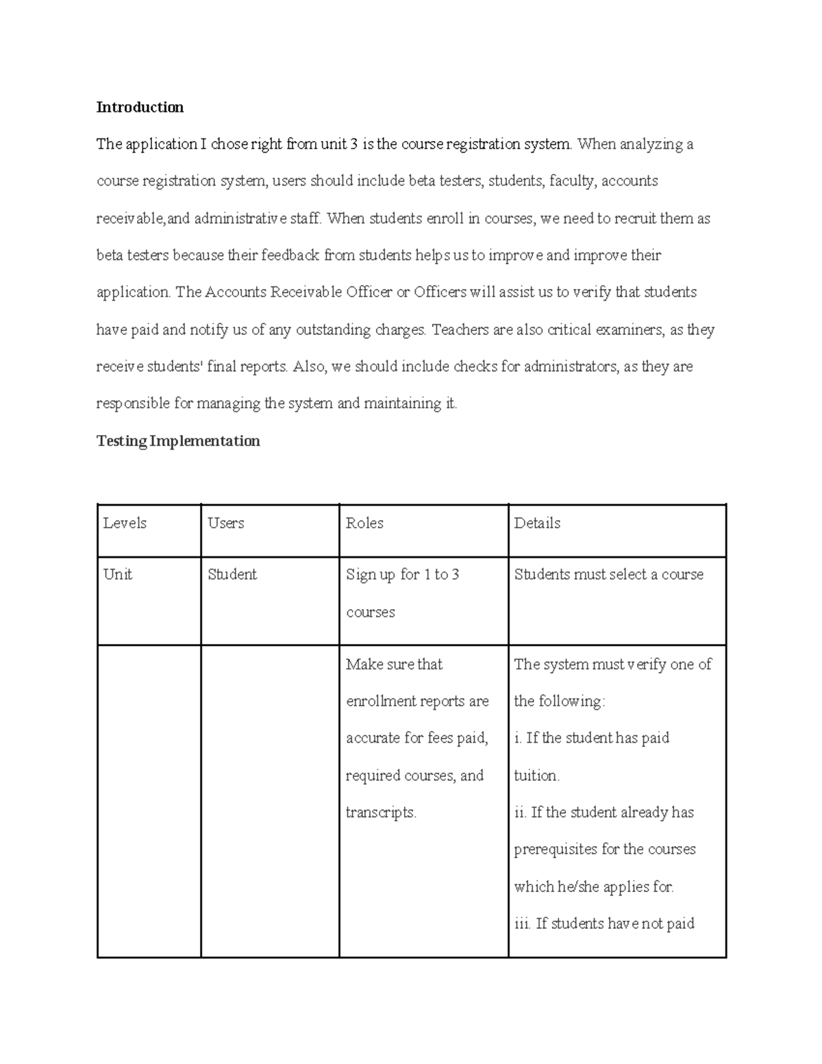 CS 4403 UNIT 6 Programming Assignment - Introduction The Application I ...